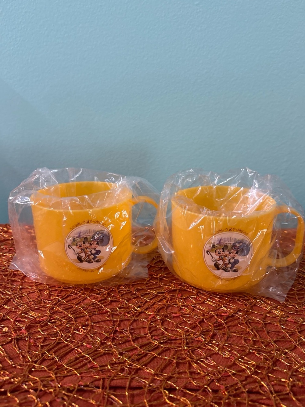 Novelty Tokyo Disneyland Hotel Yellow Mug Set Of 2